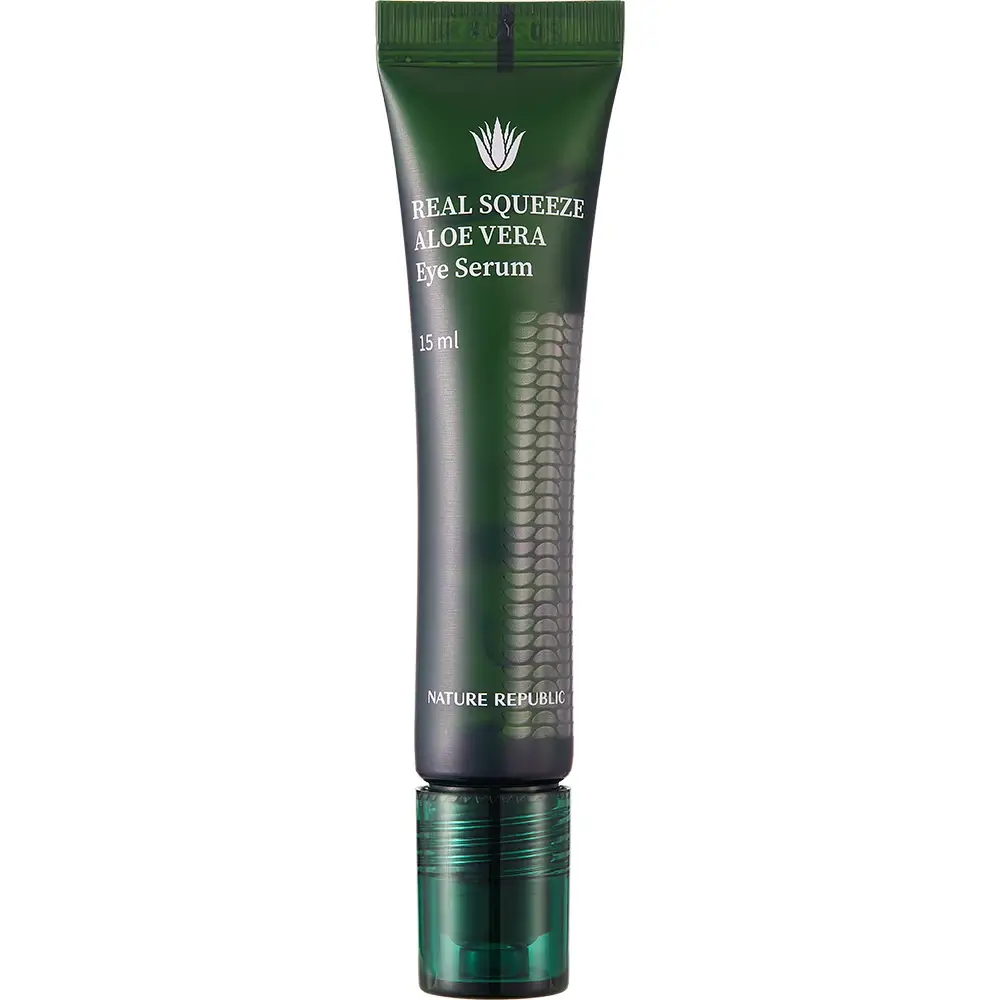 NATURE REPUBLIC Real Squeeze Ser pentru Ochi Aloe Vera - Hidratare Intensiva si Antirid, 15 ml