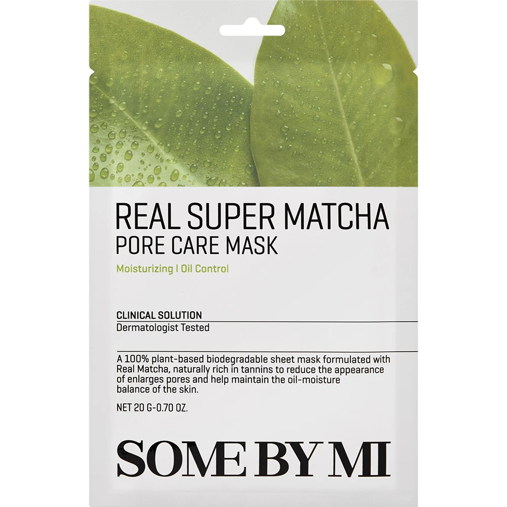 SOME BY MI Real Super Matcha Pore Care Mask masca fata matcha - antioxidanta si purificatoare, 20 gr