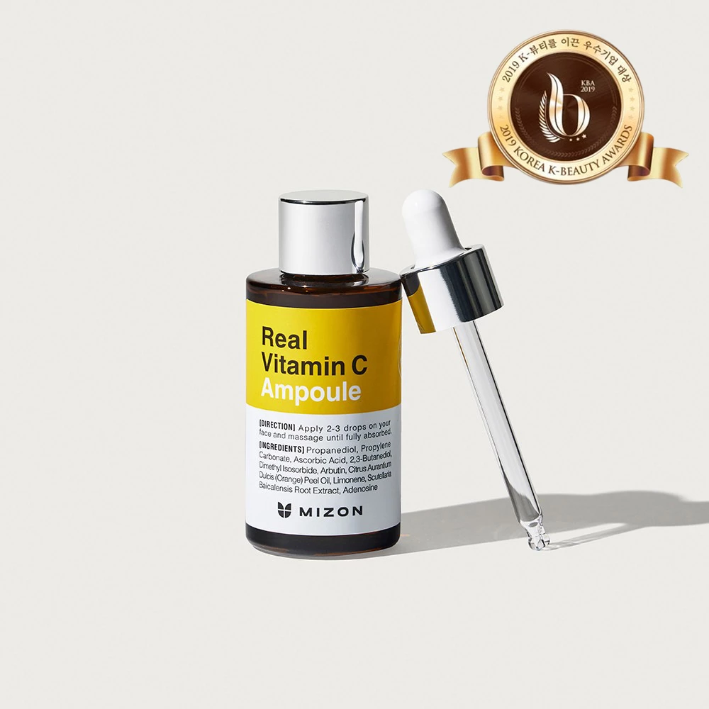 MIZON Real Vitamin C Ser de fata cu vitamina C pura - Antioxidant, Luminozitate si Uniformizare, 30 ml