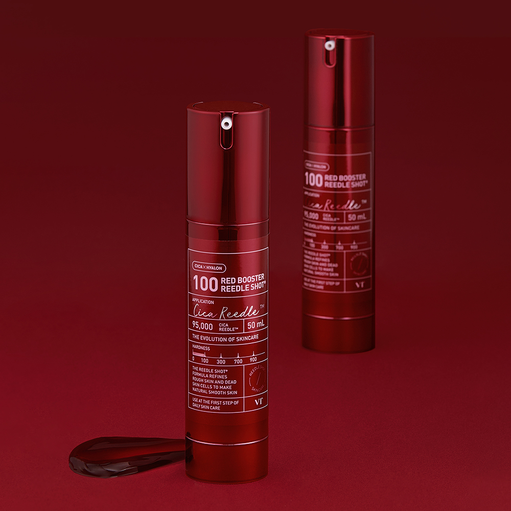 VT COSMETICS Red Booster Reedle Shot 100 ser - hidratare si luminozitate, 50 ml