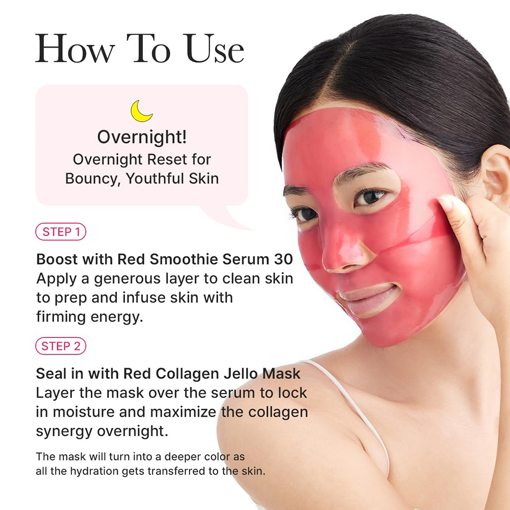 Red Collagen Jello Hydrogel Mask Masca de fata 25 gr