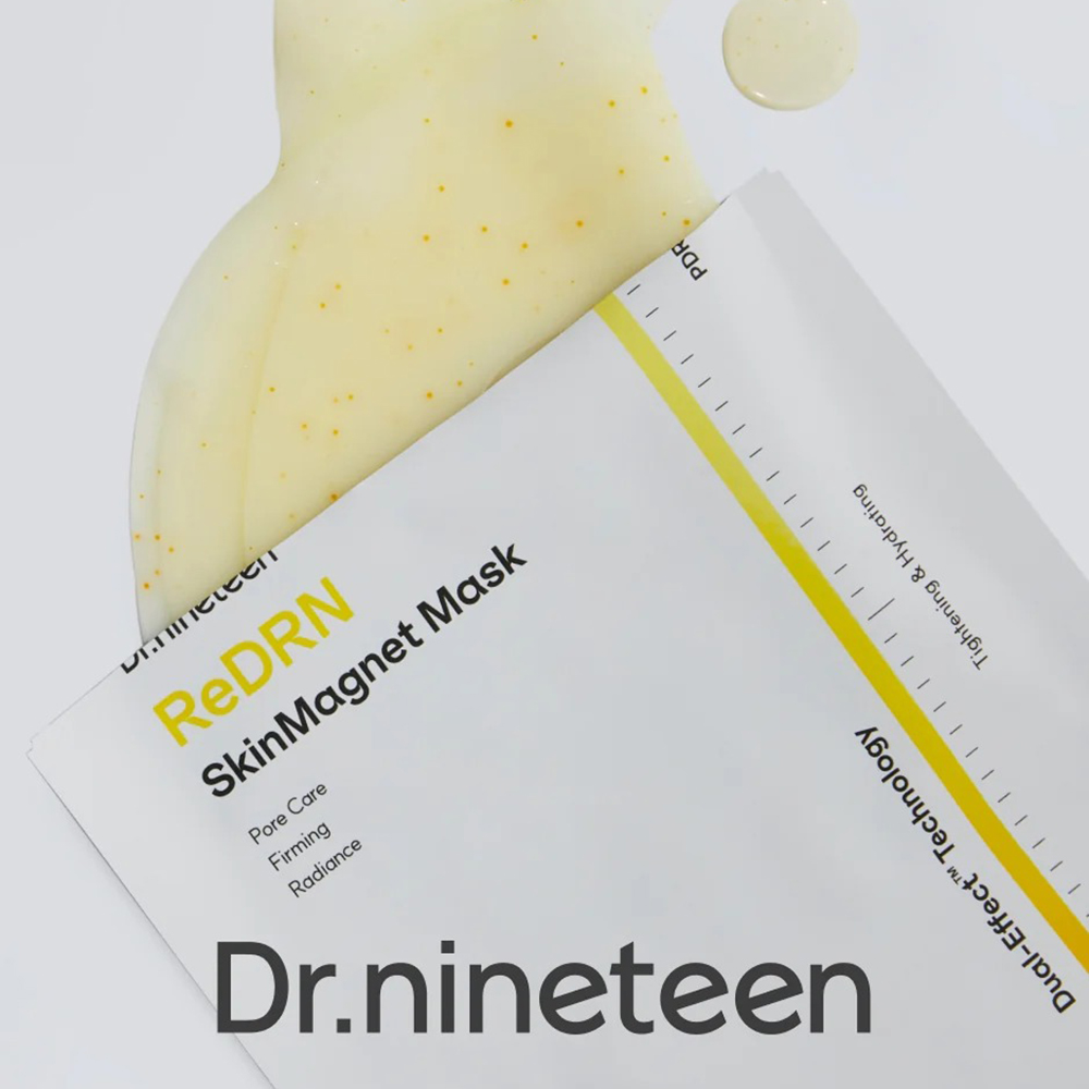 DR.NINETEEN ReDRN Skin Magnet Mask 34 gr - Masca de fata formulata cu retinol si peptide, care contribuie la rafinarea aspectului porilor si la mentinerea hidratarii pielii