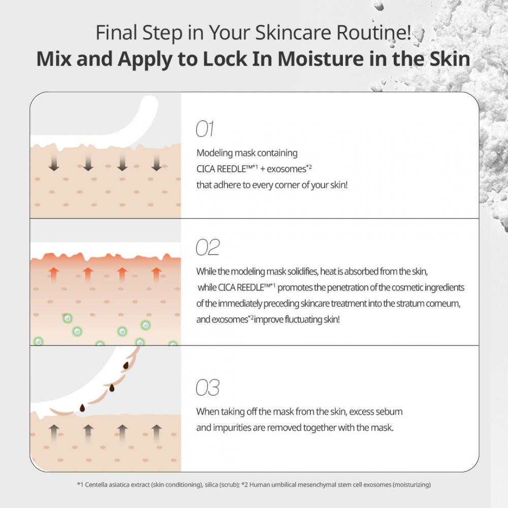 VT COSMETICS Reedle Shot Ex Collagen Modeling Pack Masca de fata cu exozomi - fermitate si hidratare, 25 gr