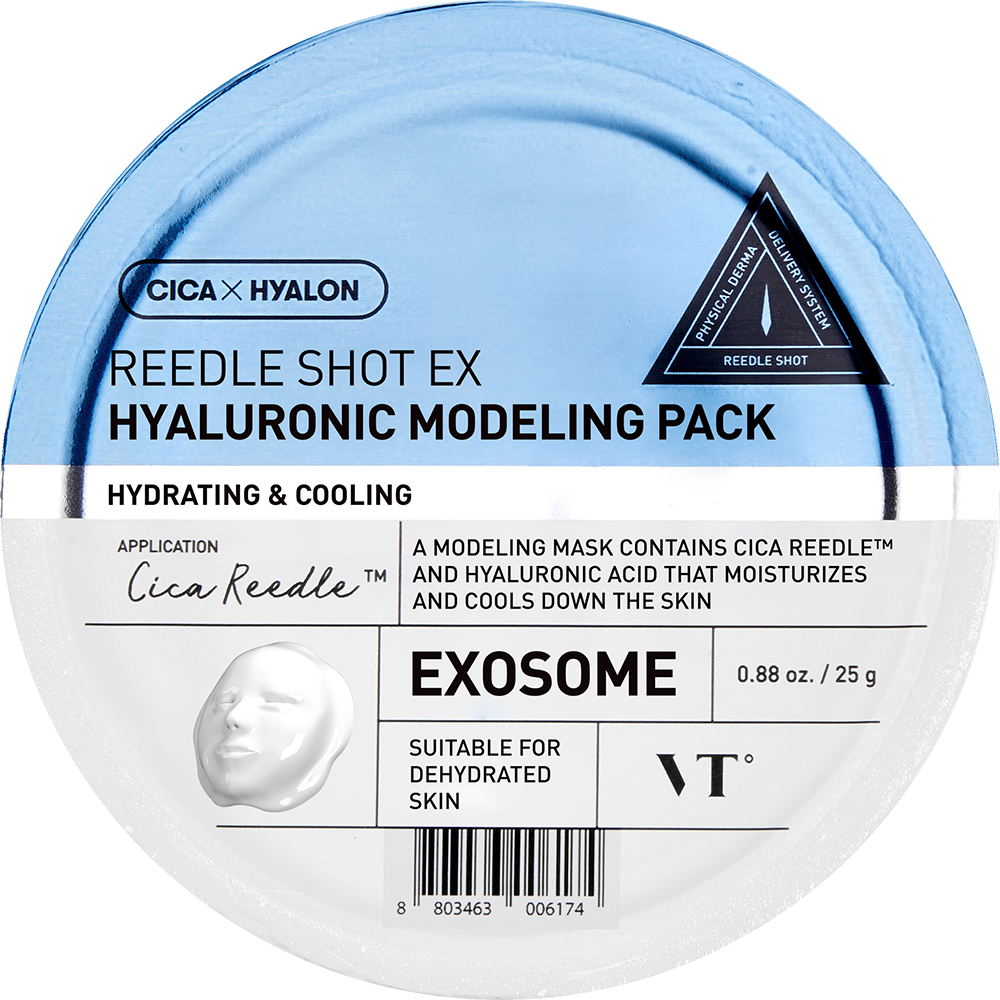 VT COSMETICS Reedle Shot Ex Hyaluronic Modeling Pack Masca de fata cu exozomi - hidratare si calmare, 25 gr