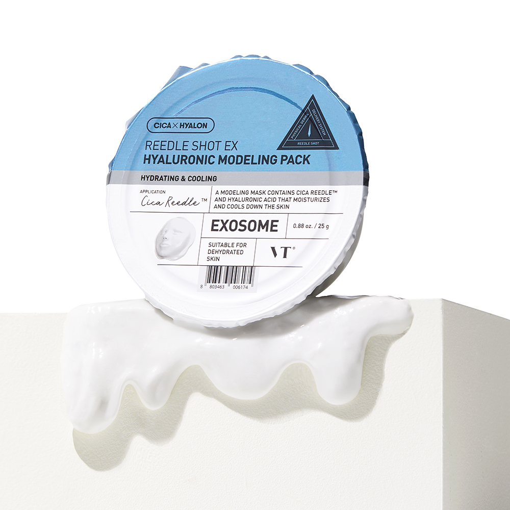 VT COSMETICS Reedle Shot Ex Hyaluronic Modeling Pack Masca de fata cu exozomi - hidratare si calmare, 25 gr
