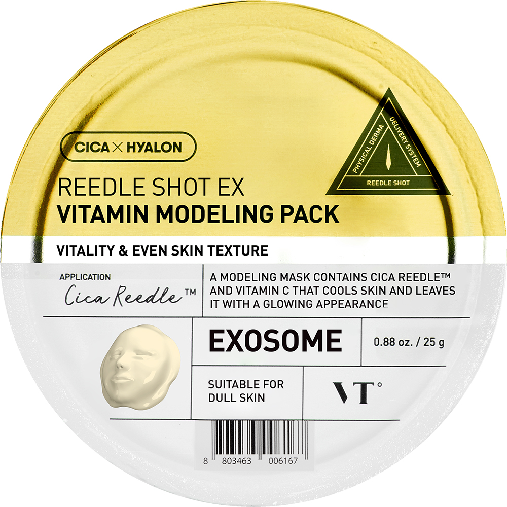 VT COSMETICS Reedle Shot Ex Vitamin Modeling Pack Masca de fata cu exozomi - luminozitate si hidratare, 25 gr