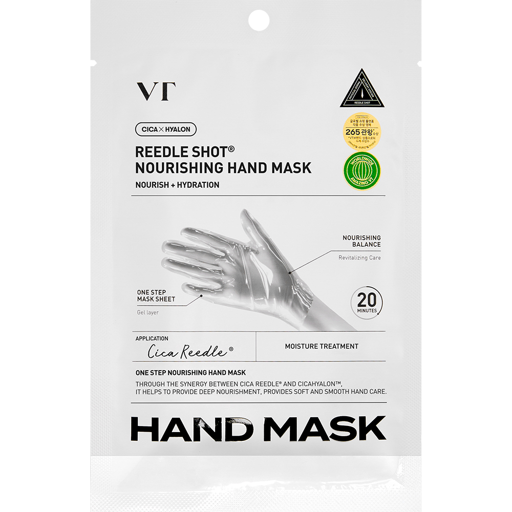 VT COSMETICS Reedle Shot Nourishing Hand Mask - masca de maini formulata cu Centella Asiatica si acid hialuronic, care contribuie la hidratarea pielii si la metinerea confortului cutanat - 16 ml