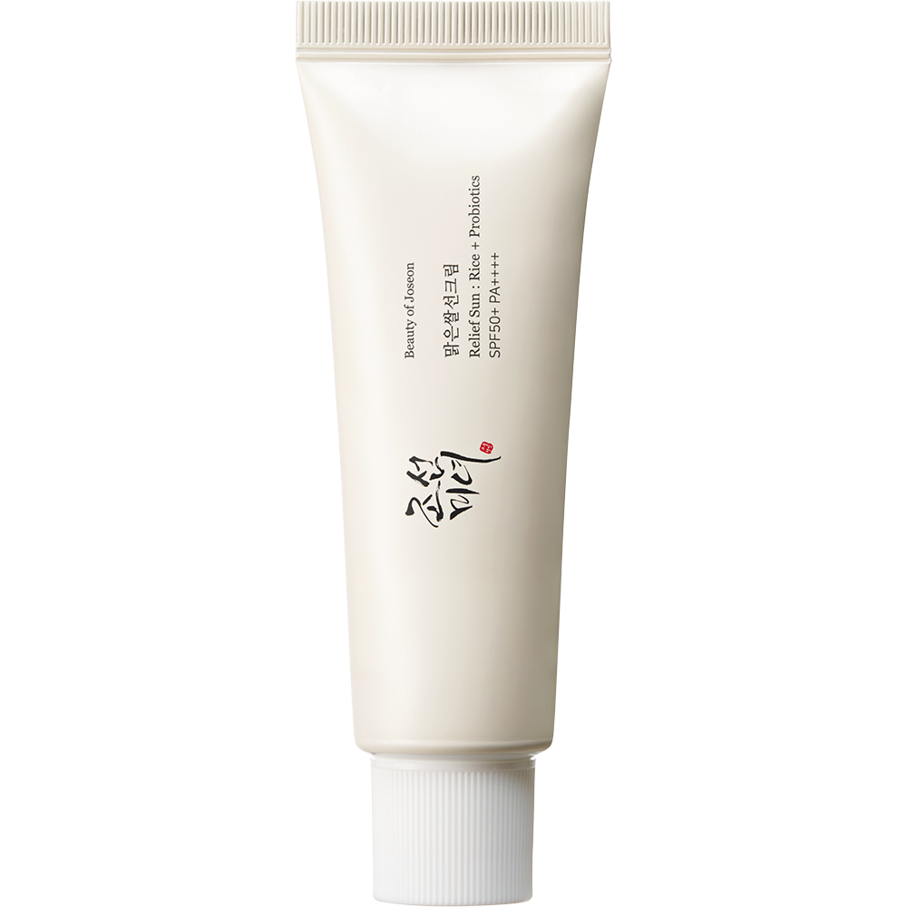 BEAUTY OF JOSEON Relief Sun Crema de fata cu protectie solara SPF 50 Extract Orez si Probiotice - Hidratare si Protectie UV, 50 ml
