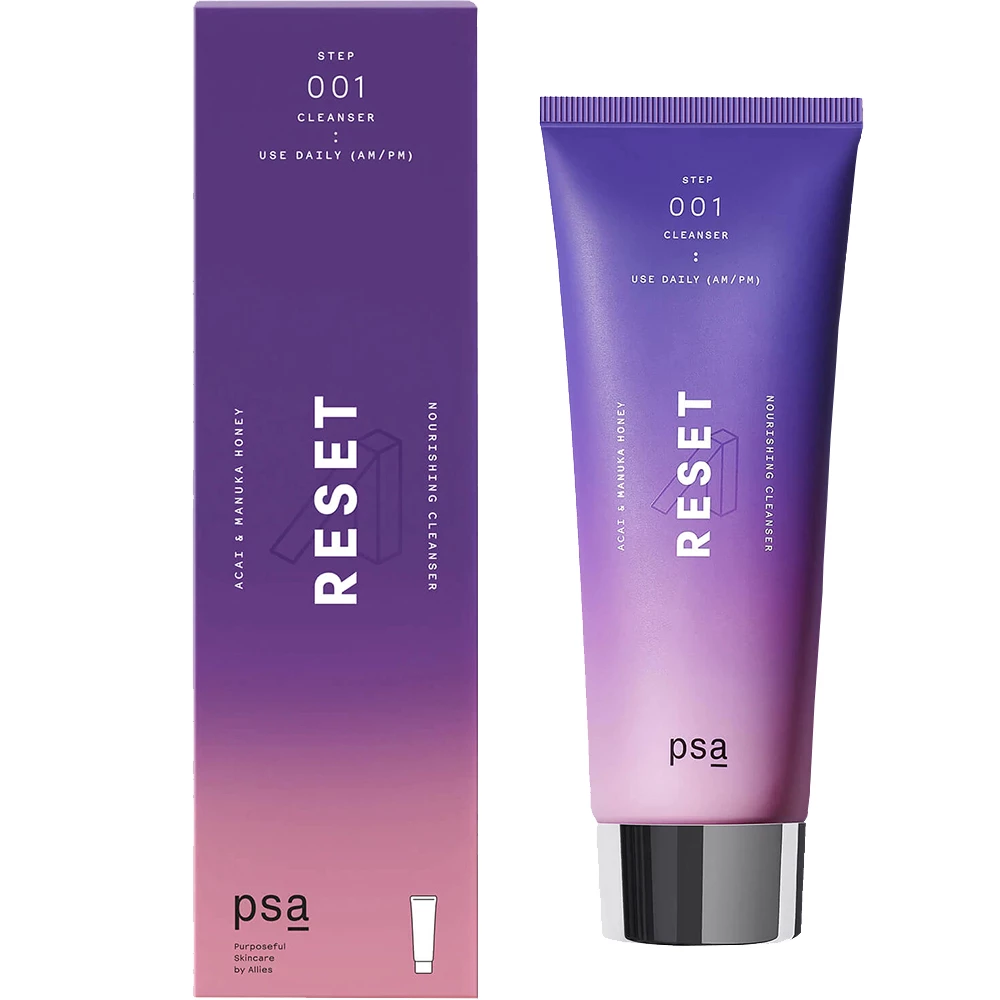 PSA Reset Crema de curatare faciala nutritiva cu Acai si Miere de Manuka - Hidratare si Luminozitate, 100 ml