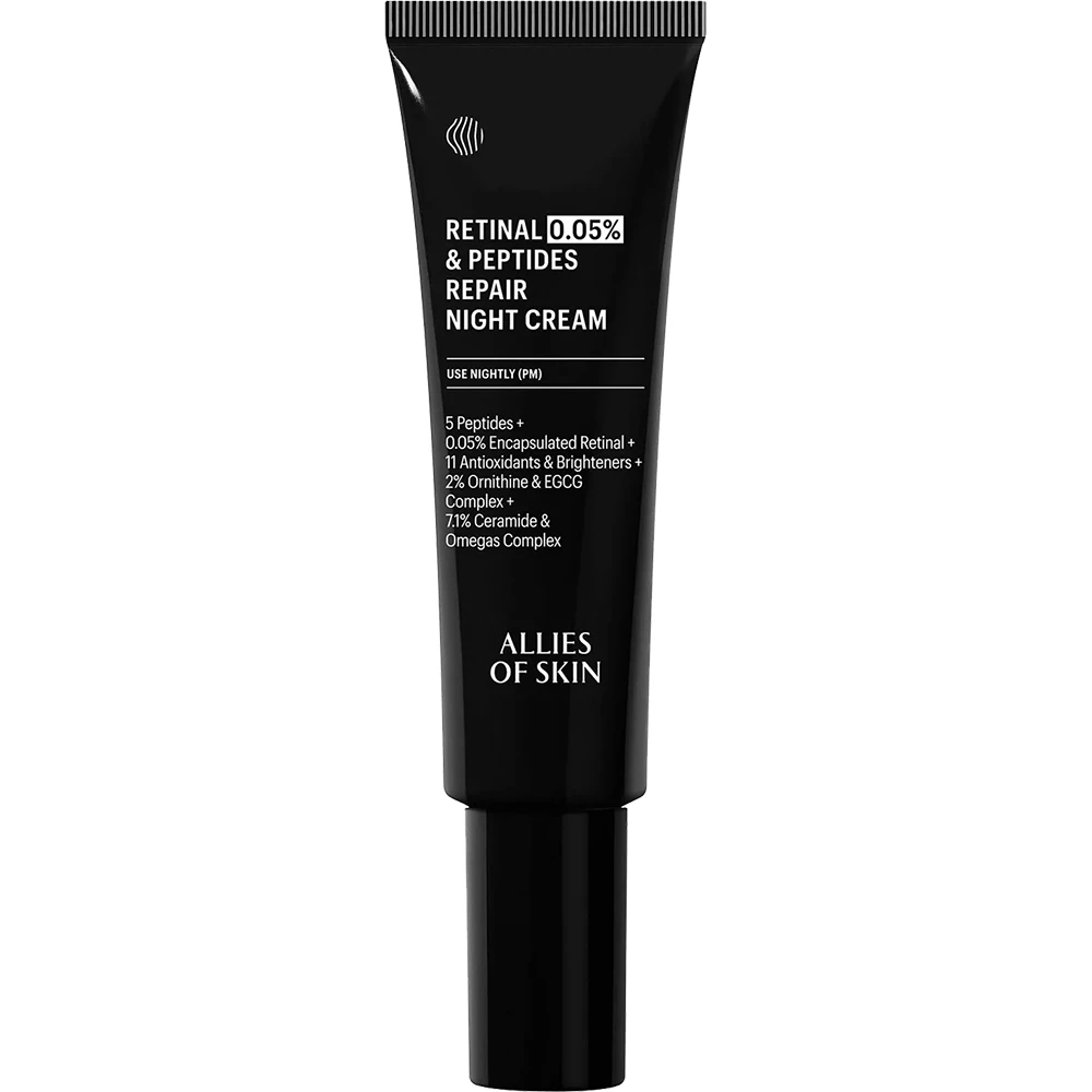 ALLIES OF SKIN Retinal & Peptides Crema de Fata 0.05% - Reparare Anti-Aging si Fermitate, 48 ml