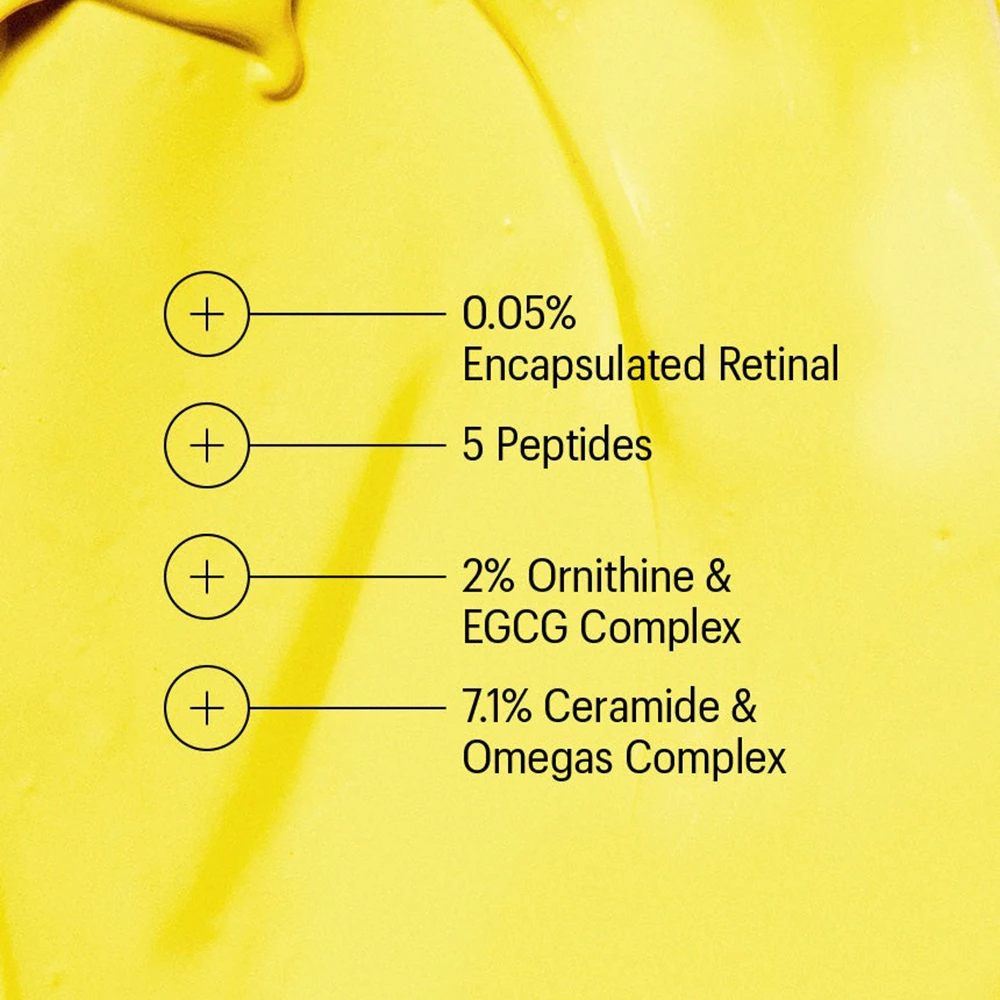 ALLIES OF SKIN Retinal & Peptides Crema de Fata 0.05% - Reparare Anti-Aging si Fermitate, 48 ml