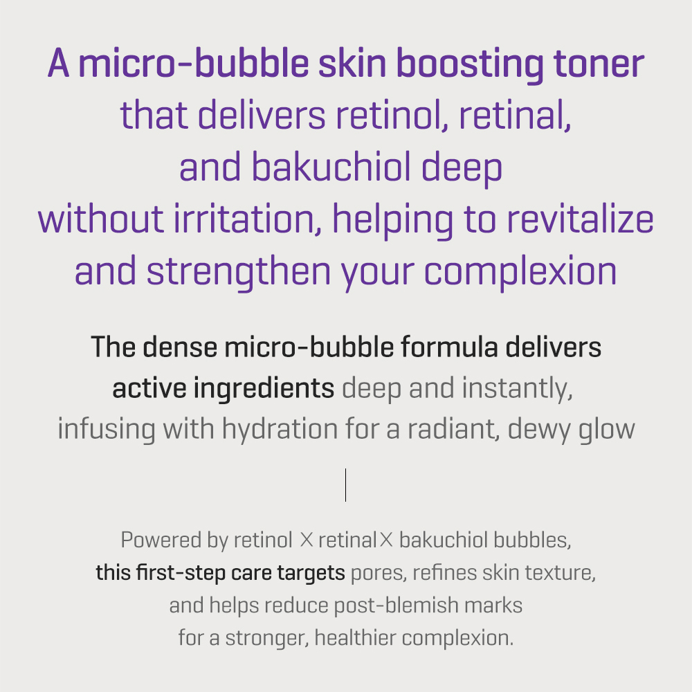 SOME BY MI Retinol Bakuchiol Bubble Toner toner - hidratare si uniformizare, 100 ml