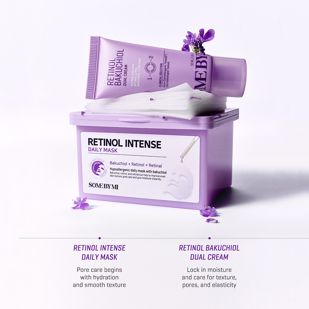 SOME BY MI Retinol Bakuchiol Dual Cream Crema de fata - hidratare si luminozitate, 50 ml