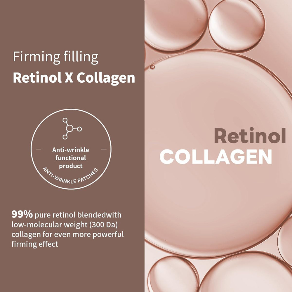 MEDIHEAL Retinol Collagen Ampoule Lifting Sheet Mask - masca de fata tip servetel formulata cu retinol si colagen, care contribuie la hidratarea pielii si la imbunatatirea aspectului ridurilor - 30 ml