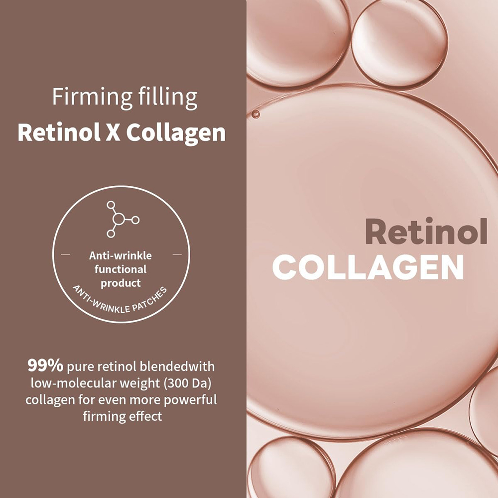 MEDIHEAL Retinol Collagen Cream Lifting Sheet Mask - masca de fata tip servetel formulata cu retinol si colagen hidrolizat, care contribuie la imbunatatirea aspectului fermitatii pielii si la netezirea ridurilor - 30 ml