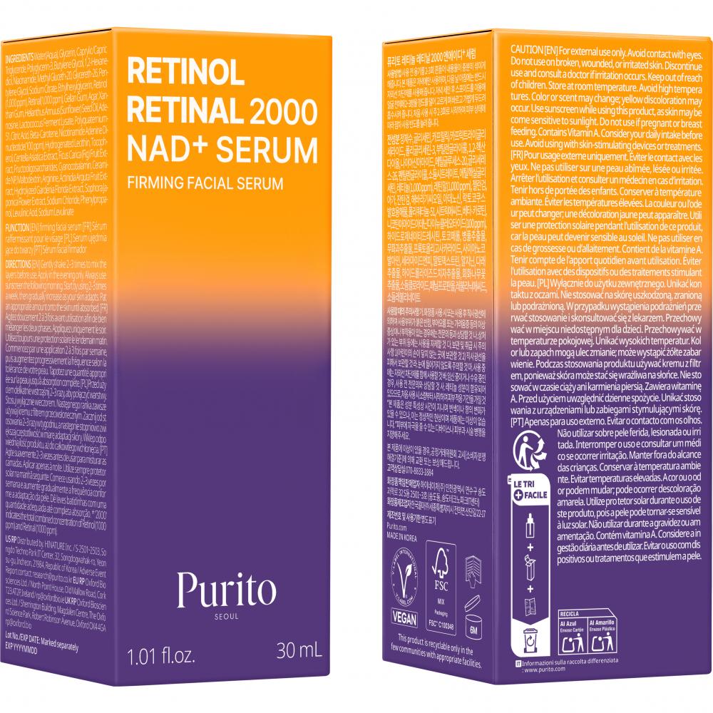 Retinol Retinal 2000 Nad+Serum Ser de fata 30 ml