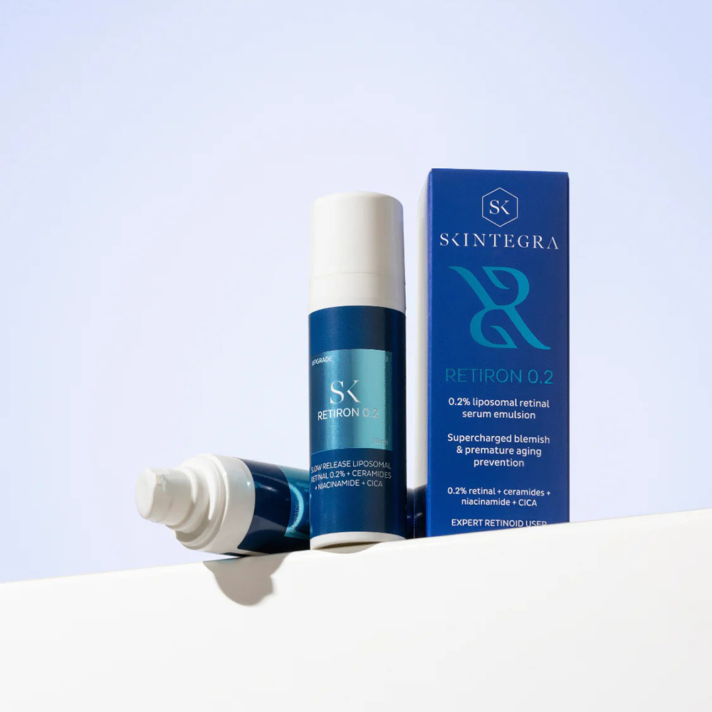 Skintegra Retiron 0.2 – Cremă Intensivă cu Retinal 0,2%, Niacinamidă & Ceramide (30 ml) | Anti-Aging & Regenerare Avansată