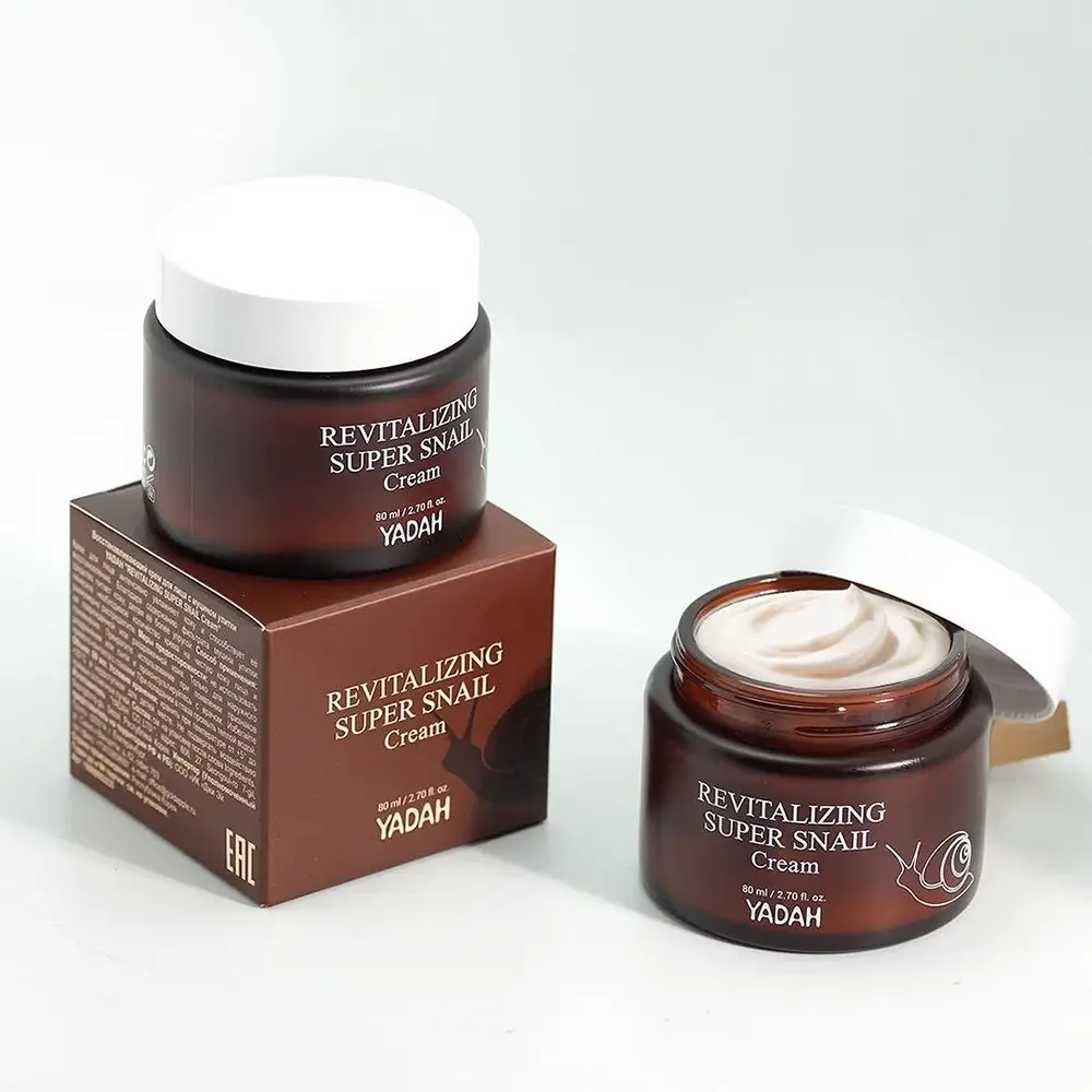 YADAH Revitalizing Super Snail Crema pentru fata - Hidratare si fermitate cu extract de melc, 80 ml