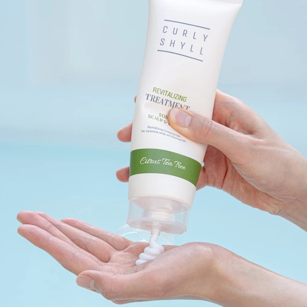 CURLY SHYLL Revitalizing Masca pentru scalp si par - Calmarea scalpului iritat si hidratare intensa, 250 ml