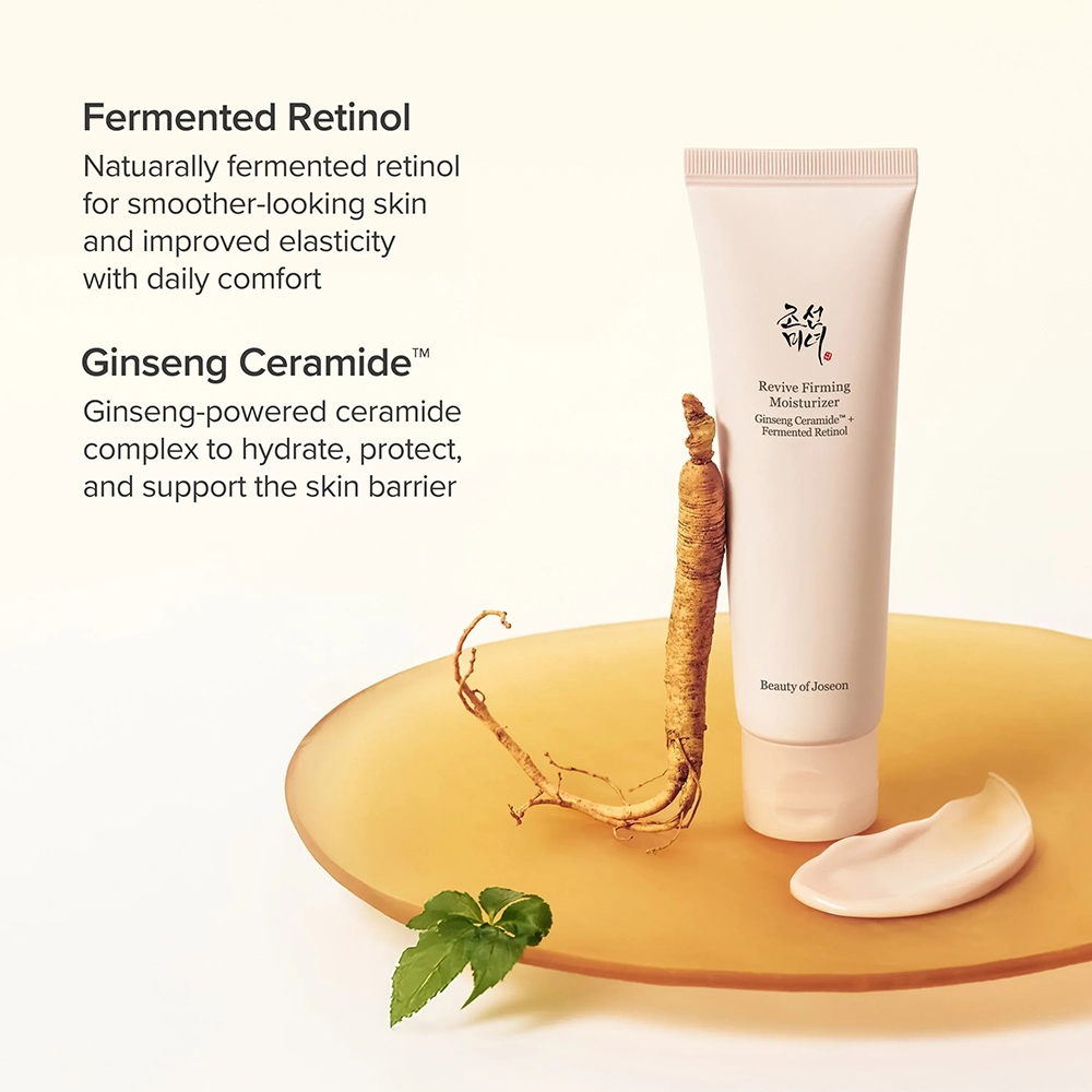 BEAUTY OF JOSEON Revive Firming Moisturizer- Ginseng + Retinol - crema de fata formulata cu retinol si ginseng, care contribuie la hidratarea pielii si la mentinerea confortului cutanat - 60 ml