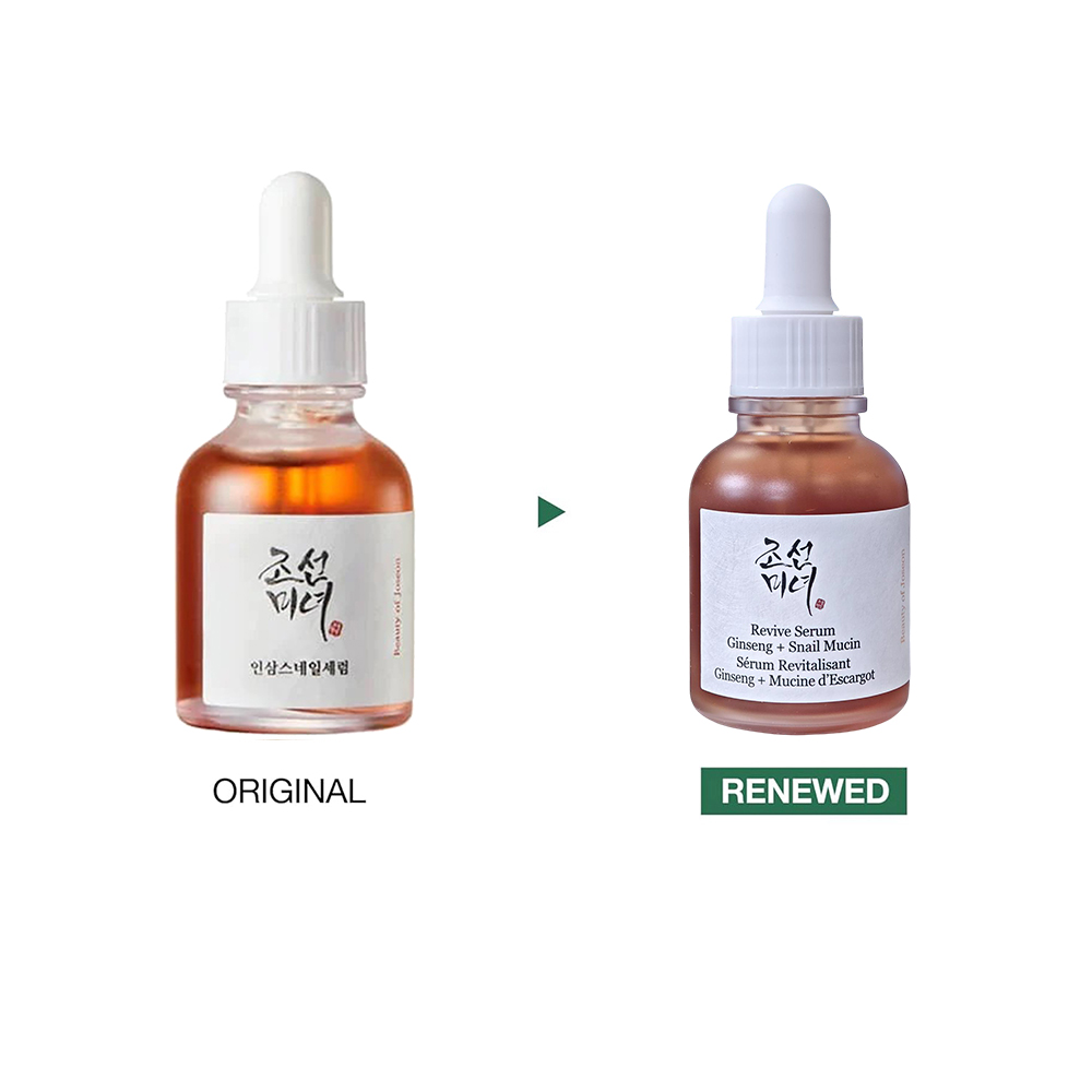 BEAUTY OF JOSEON Revive - ser de fata formulat cu apa din radacina de ginseng si filtrat de secretie de melc, care contribuie la hidratarea pielii si la mentinerea confortului cutanat - 30 ml