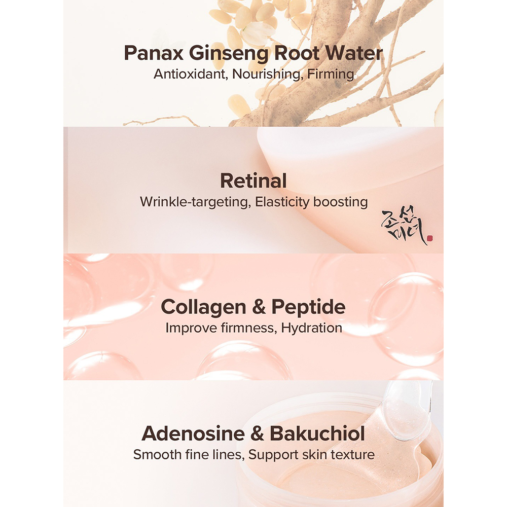 Revive Under Eye Patch Ginseng + Retinal Benzi pentru ochi 60 buc