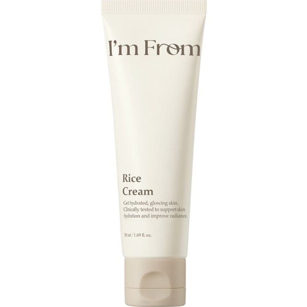 I'M FROM Rice Cream - crema de fata formulata cu ceramida din tarate de orez si acizi grasi, care contribuie la sustinerea barierei cutanate si la metinerea nivelului de hidratare - 50 gr