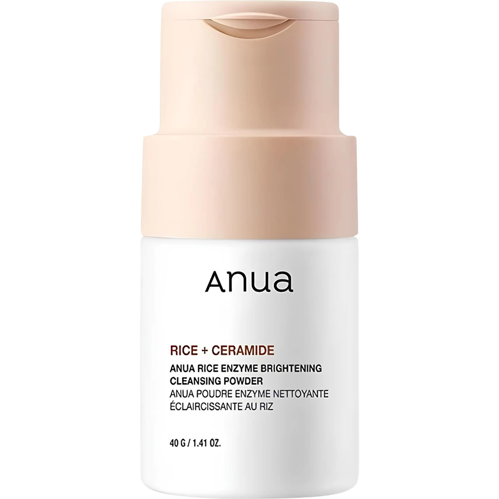 Anua Rice Enzyme Pudra de Curatare Faciala Luminoasa - Exfoliere Delicata si Iluminare Ten, 40 gr