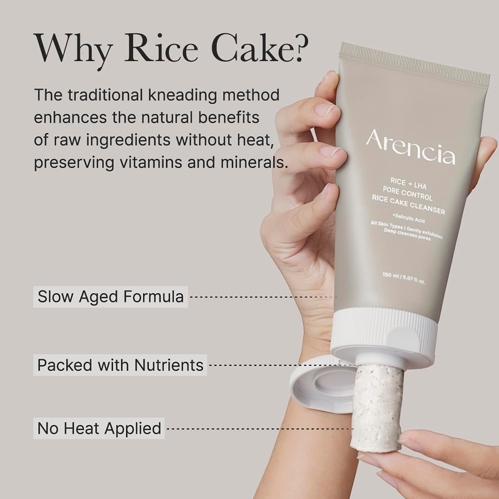 Rice+LHA Pore Control Rice Cake Clenaser Crema de curatare 150 gr