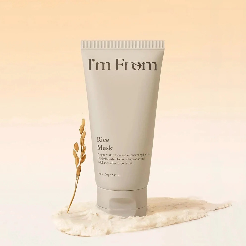 I'M FROM Rice Mask 70 gr - Masca de fata formulata cu orez Yeoju, care contribuie la indepartarea celulelor moarte si la mentinerea hidratarii pielii