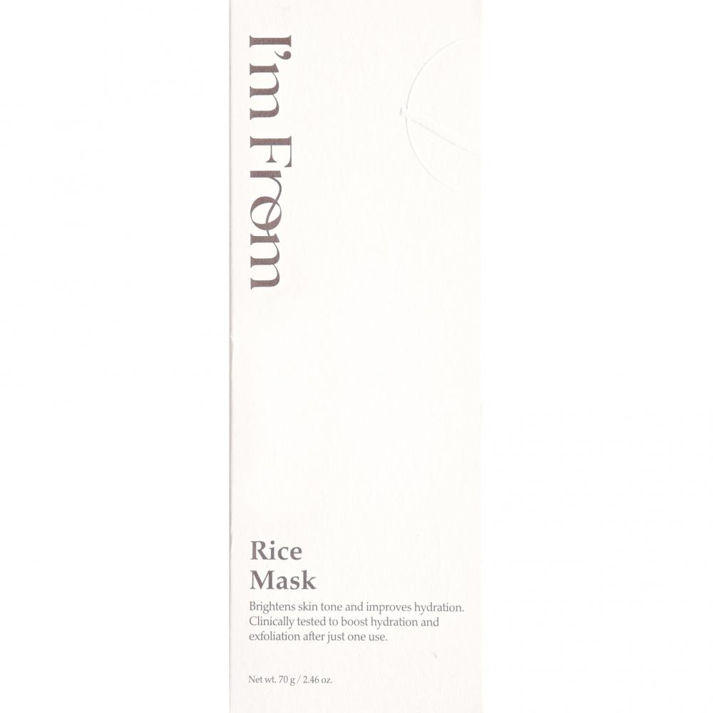 I'M FROM Rice Mask 70 gr - Masca de fata formulata cu orez Yeoju, care contribuie la indepartarea celulelor moarte si la mentinerea hidratarii pielii