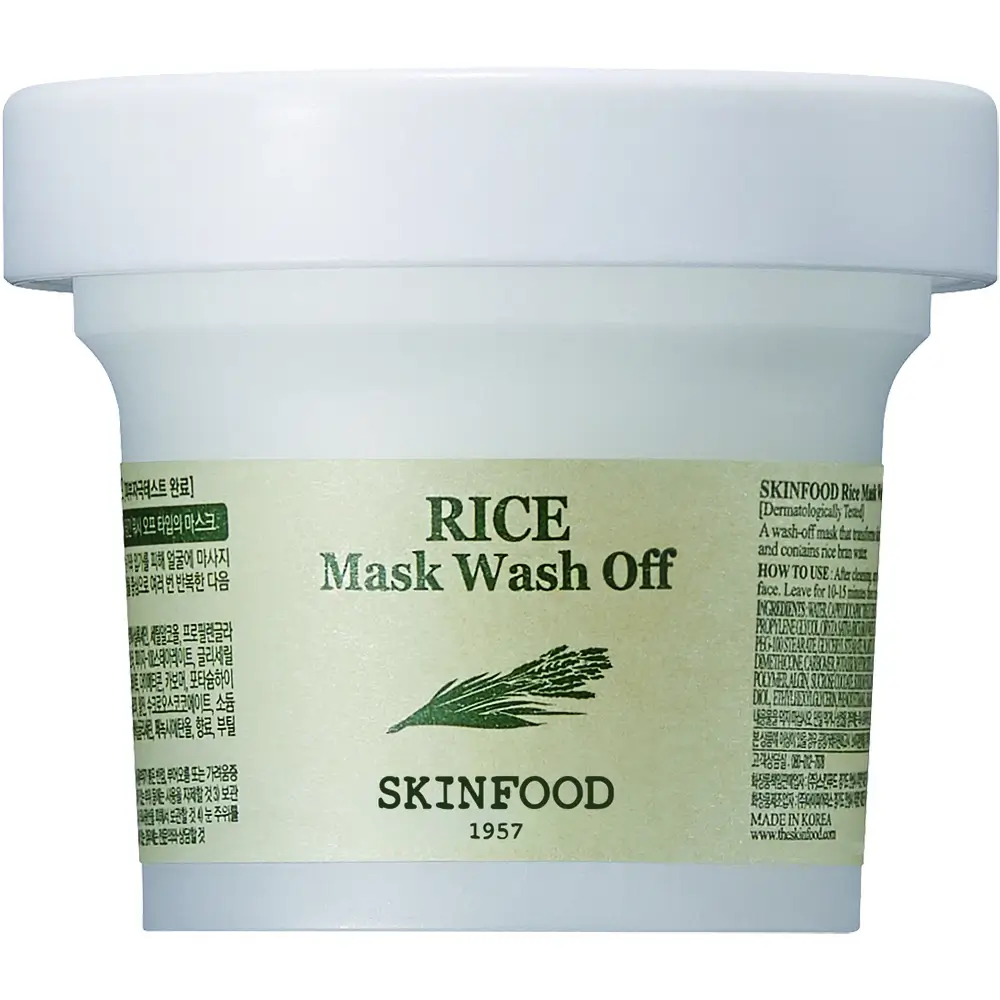 SKINFOOD Rice Mask Masca exfolianta pentru fata Radiant Glow - Exfoliere delicata si hidratare intensa, 100 ml