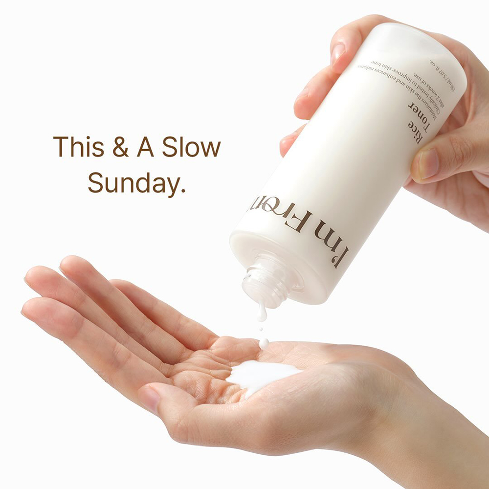 I'M FROM Rice Toner, 150 ml - Toner de fata formulat cu extract de orez organic si GOA RICE din Yeoju, care contribuie la hidratarea pielii si la mentinerea confortului cutanat