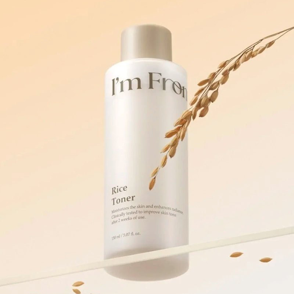 I'M FROM Rice Toner, 150 ml - Toner de fata formulat cu extract de orez organic si GOA RICE din Yeoju, care contribuie la hidratarea pielii si la mentinerea confortului cutanat