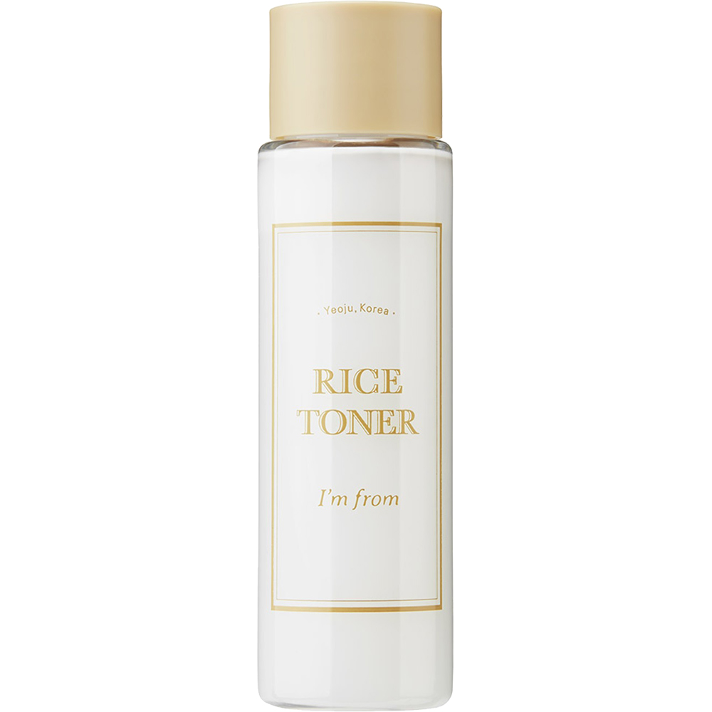 I'M FROM Rice Toner - toner de fata formulat cu extract de orez organic si apa, care contribuie la hidratarea pielii si la mentinerea confortului cutanat - 30 ml