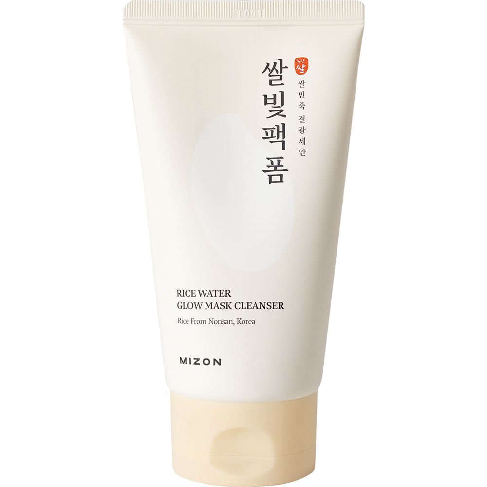 MIZON Rice Water Glow Mask Cleanser, 150 ml - Masca de fata formulata cu apa din seminte de orez Haiami si pudra de orez, care contribuie la indepartarea impuritatilor si sebumului si la hidratarea pielii