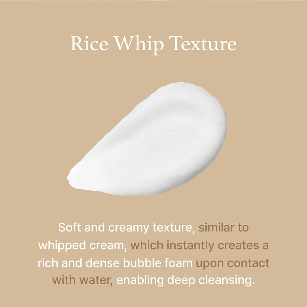 I'm From Rice Whip Crema de Curatare pentru Fata Mini - Curatare delicata si hidratare pentru stralucire, 30 ml