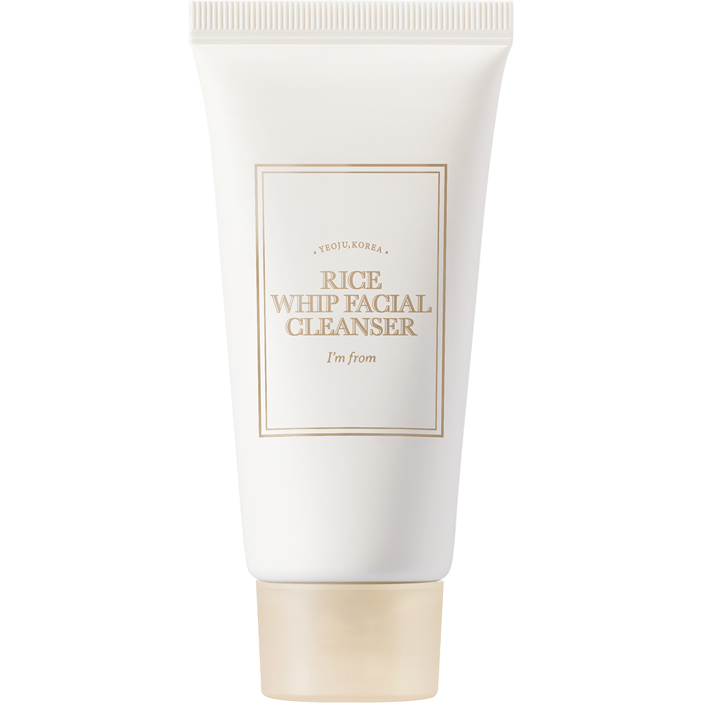 I'M FROM Rice Wipe Facial Cleanser - crema de curatare formulata cu extract de orez Yeoju si AHA, care contribuie la curatarea delicata si eficienta si la metinerea pielii hidratate in timpul calatoriilor - 30 ml