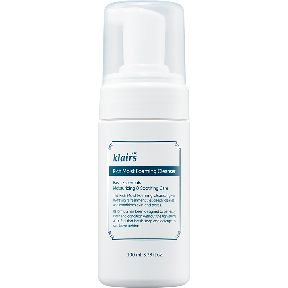 Dear Klairs Rich Moist Spuma de Curatare pentru Fata Hidratare si Curatare Profunda, 100 ml