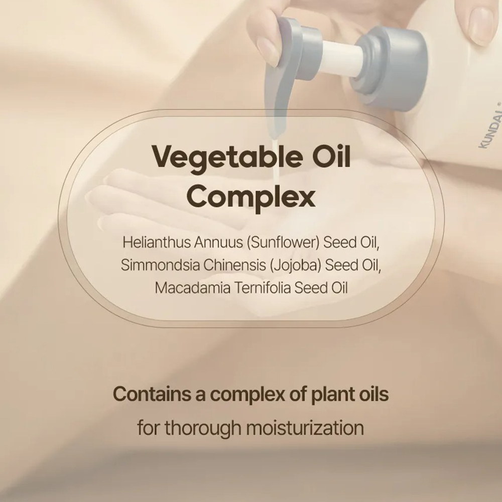 KUNDAL Rich Soymilk Body Wash Gel de dus Mellow Vanilla - hidratare si calmare, 500 ml