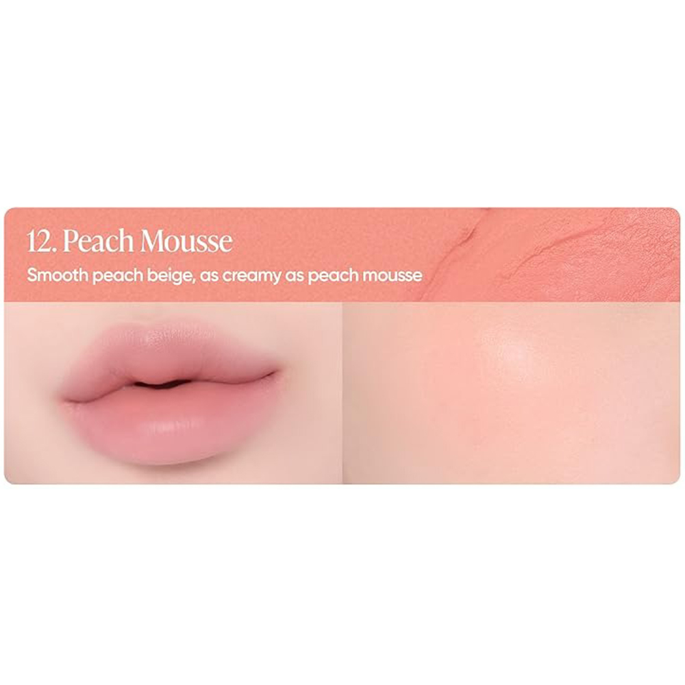 Romantic Blush Lip and Cheek Nuantator pentru buze 12 Peach Mousse 3.7 gr