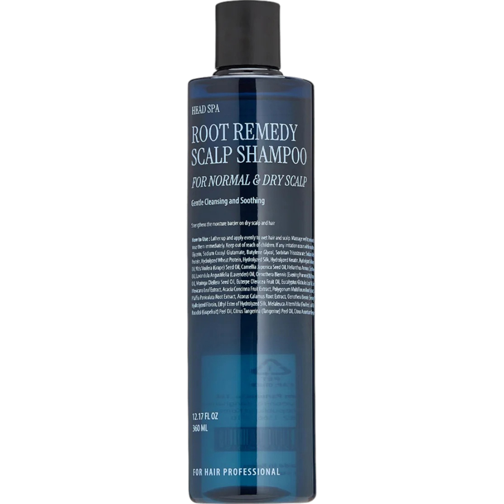 CURLY SHYLL Root Remedy Scalp Shampoo For Normal and Dry Scalp, 360ml - sampon formulat cu ulei de argan si ulei de jojoba, care contribuie la curatarea scalpului si a parului fara senzatie de uscaciune si la mentinerea confortului scalpului normal si uscat