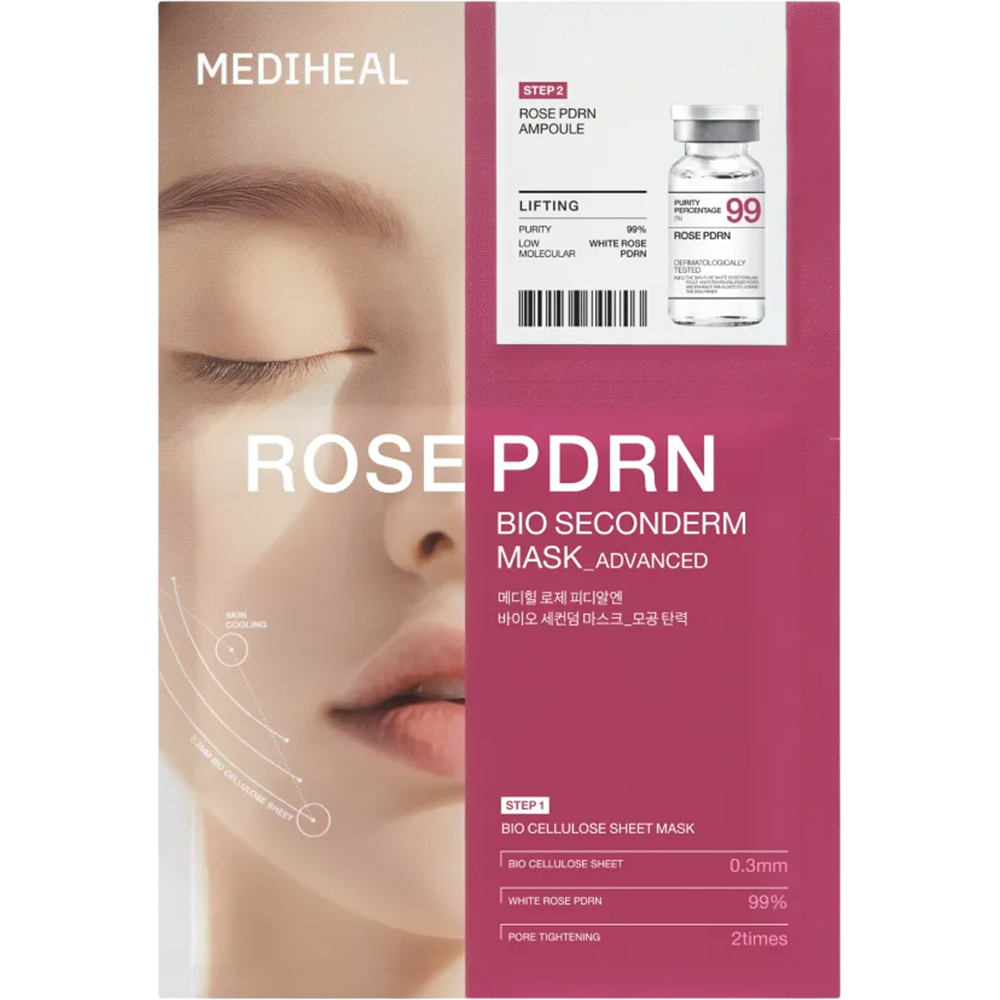 Rose PDRN Bio Seconderm Mask Lifting Masca de fata 25 ml