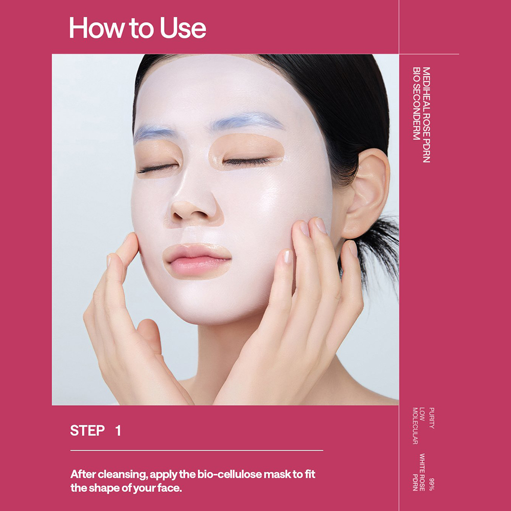 Rose PDRN Bio Seconderm Mask Lifting Masca de fata 25 ml