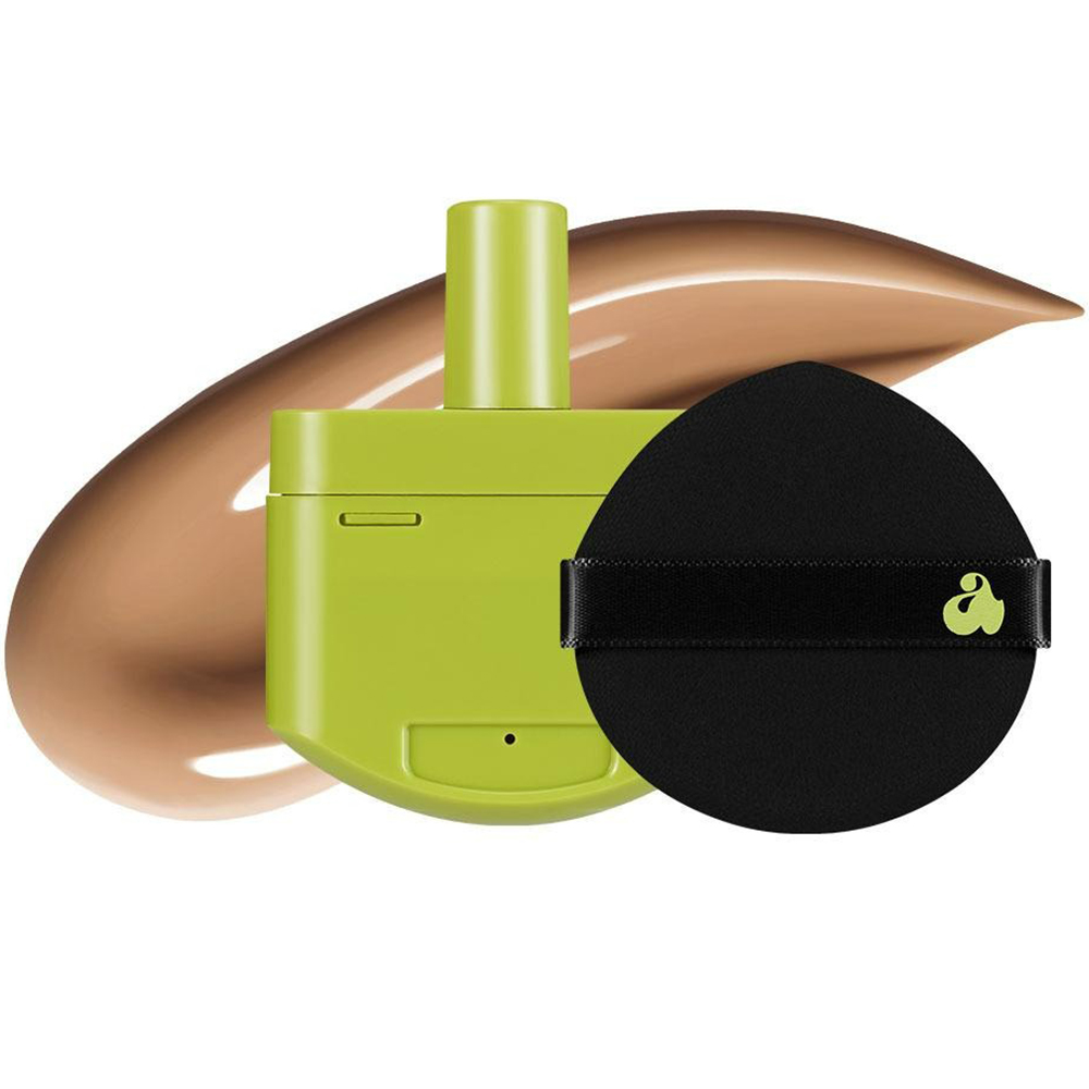 UNLEASHIA Satin Wear Healthy-Green Cushion Re-Feel fond de ten 29N Bamboo - hidratare si calmare, 15 gr