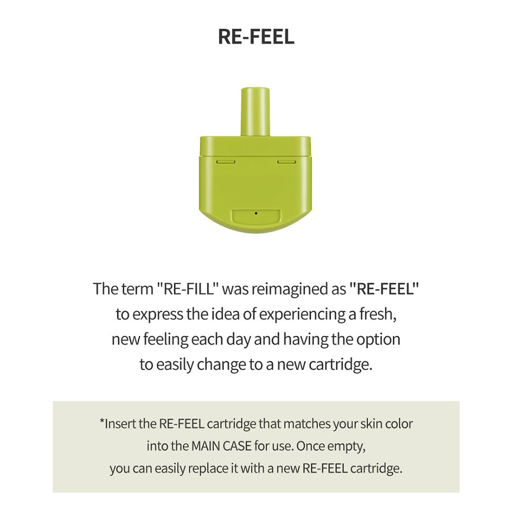 UNLEASHIA Satin Wear Healthy-Green Cushion Re-Feel fond de ten 29N Bamboo - hidratare si calmare, 15 gr