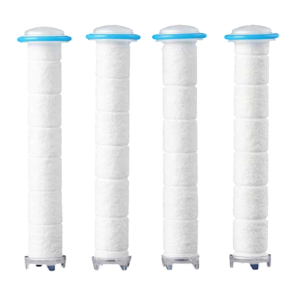 POSEION Sediment Filter - Filtru de rezerva din polipropilena pentru capul de dus BT100, ce contribuie la retinerea impuritatilor din apa si mentinerea puritatii pentru protectia pielii si a scalpului, 4 bucati