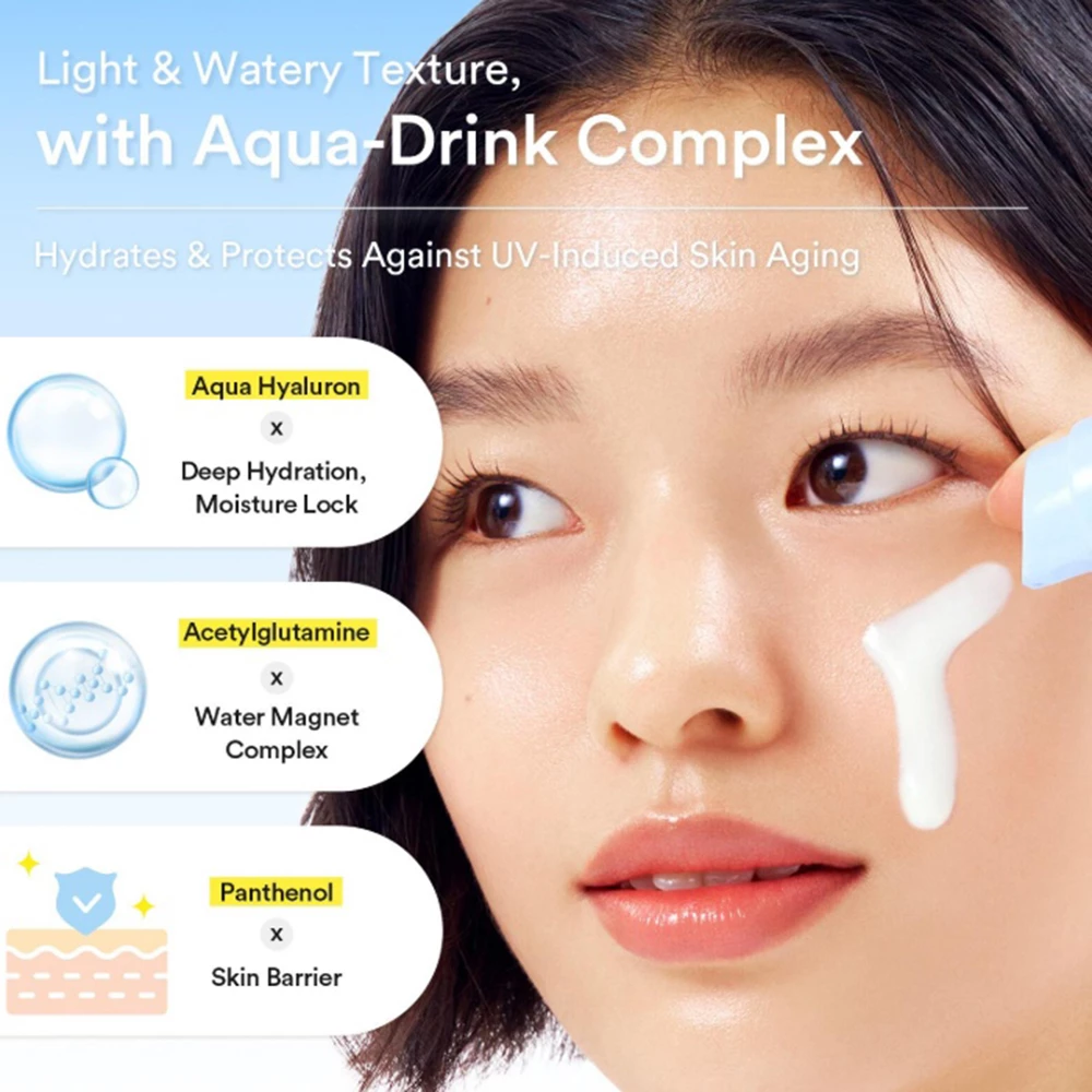 ABIB Sedum Hyaluron Sunscreen Watery Tube Crema de fata - protectie si hidratare, 50 ml