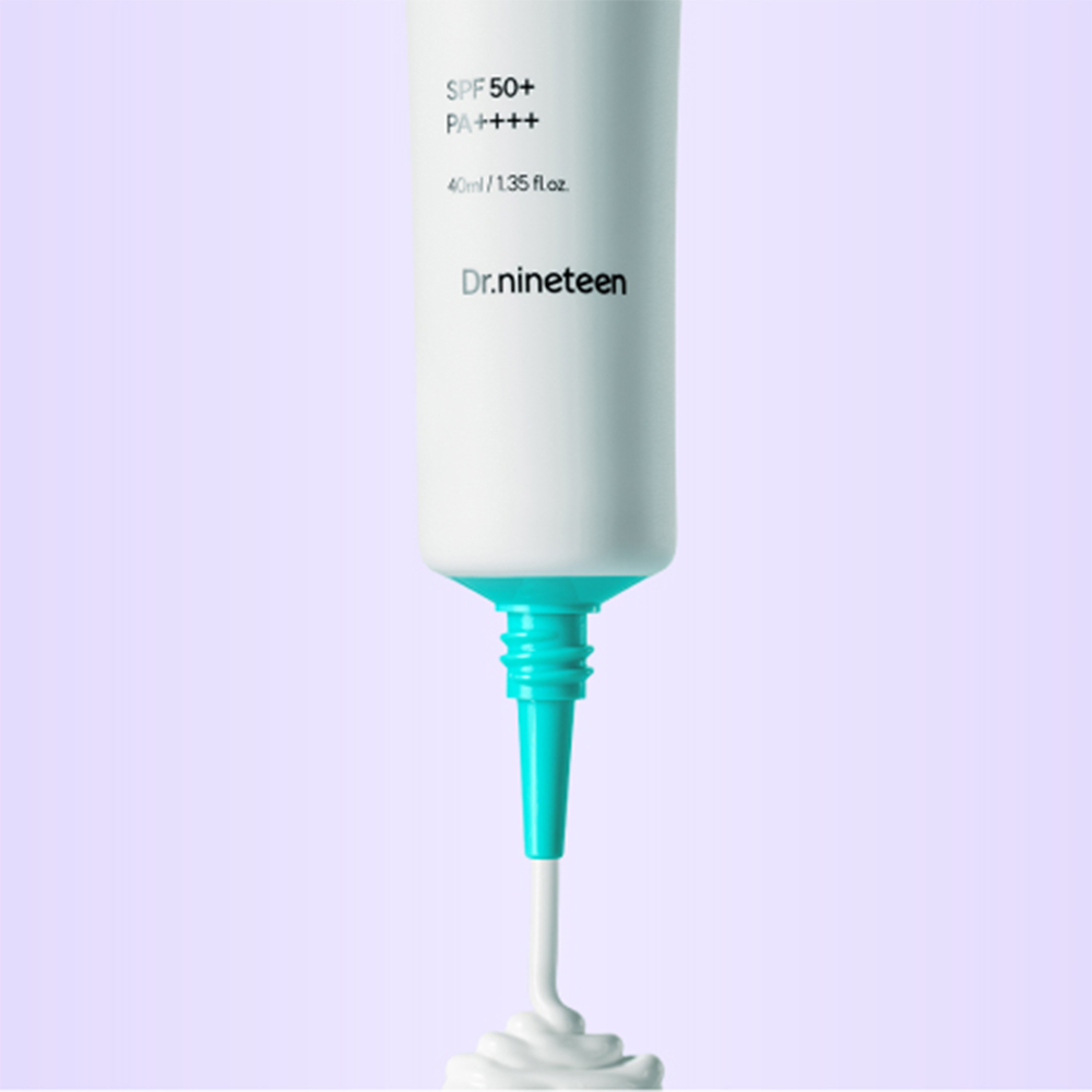 DR.NINETEEN Sensinical Mineral Protect Sunscreen SPF 50+ PA++++, 40 ml - Crema de fata formulata cu oxid de zinc si acid hialuronic, care contribuie la protectia impotriva radiatiilor UVA si UVB si la metinerea hidratarii