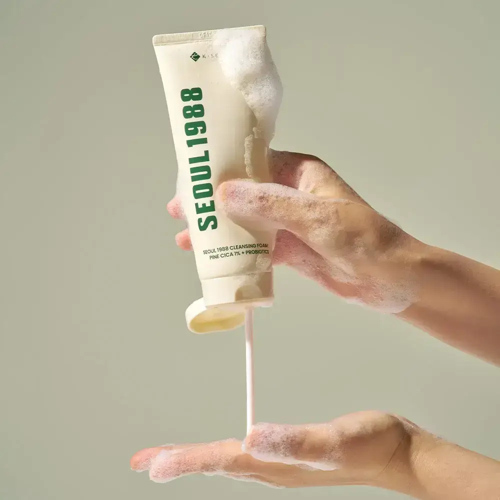KSECRET Seoul 1988 Spuma de Curatare Pine Cica - Curatare Profunda si Calmanta anti-acnee cu Probiotice, 150 ml